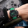 Megir Fashion Sport Quartz Watches for Men Big Dial Watch Chronograph Waterproof Luminous Man Wristwatches Date Clock 8115