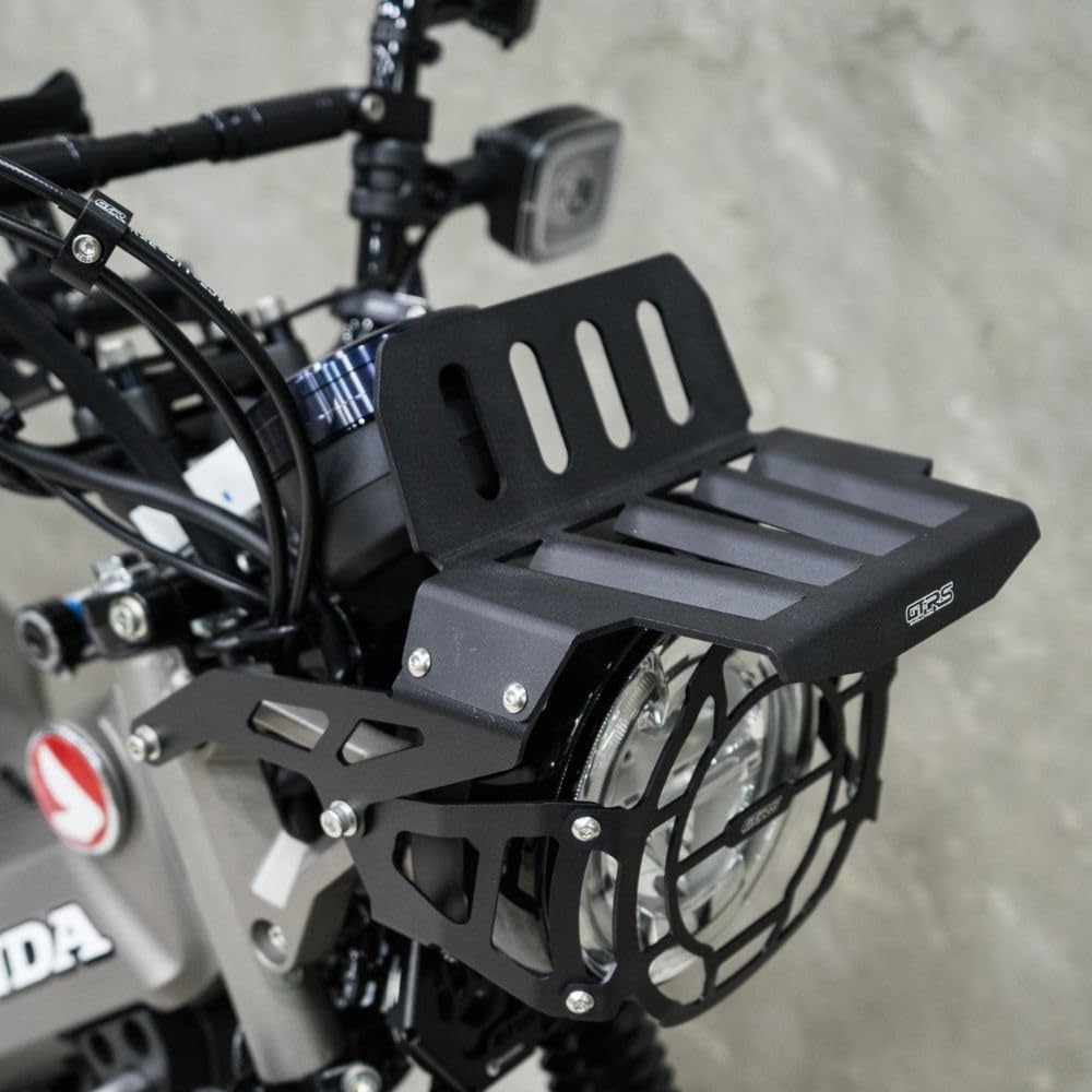 GTRS Front Carrier Aluminum For Honda Hunter Cub CT125 Aluminum Light Front Carrier Aluminum For Honda CT125 JA55 JA65 Model/GTRS (Black)