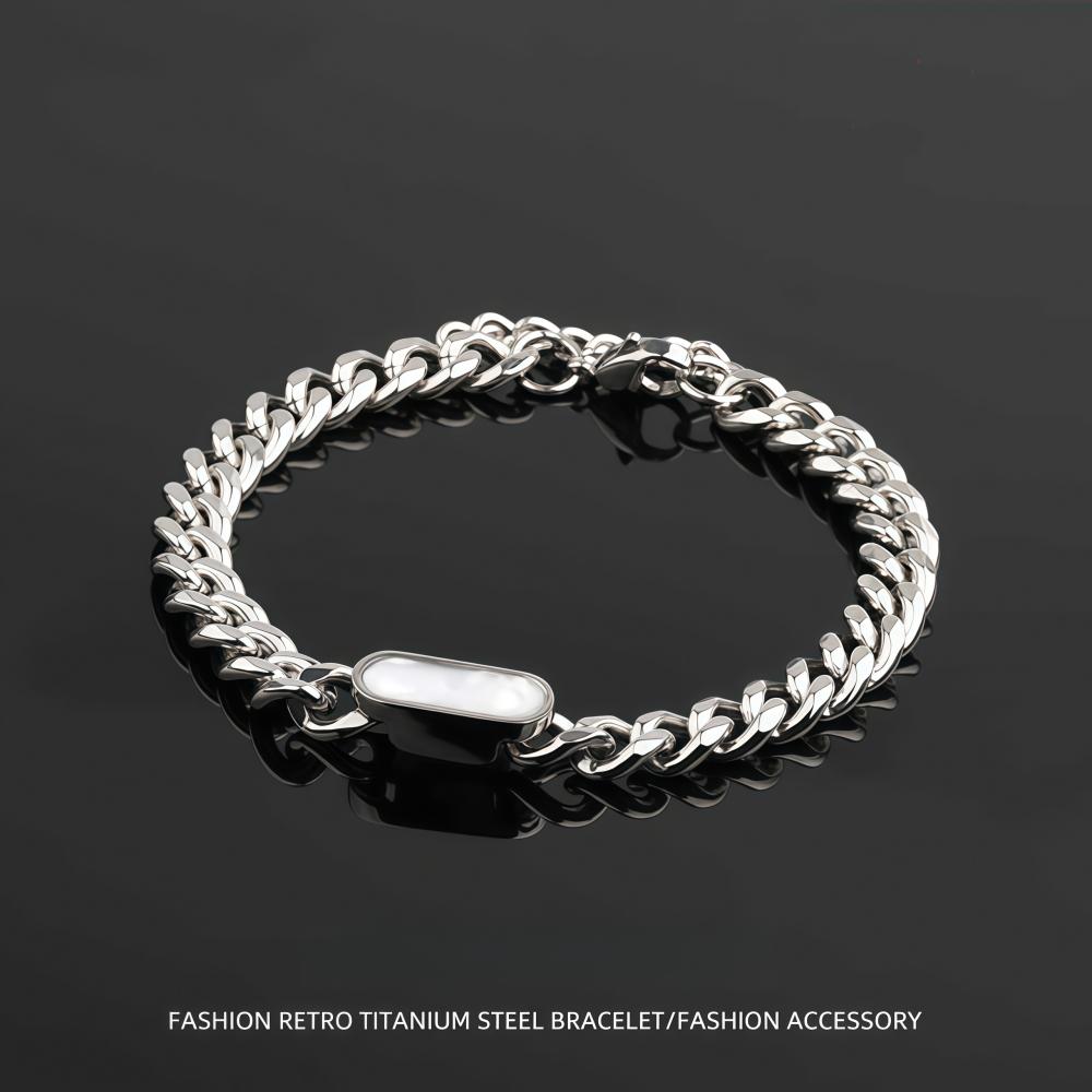Fashion Shell NK Chain Bracelet For Man Woman Non Fading Titanium Steel Luxury Bracelet New Couple Jewelry Kpop Cool Gift