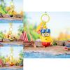 Minions Sommerzeit PVC Schlüsselanhänger mit Cartoon-Design für Geschenk und Taschendekoration
