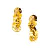 Round Earrings Exquisite Long Tassel Women's Metal Retro Ins Style Color Preservation Electroplating Personalized Light Luxury