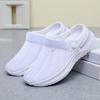 Summer women's breathable hollow mesh shoes one pedal lazy half drag hole shoes fashion casual beach women's sandals