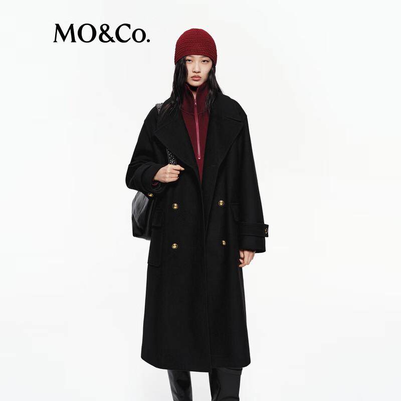 MO&Co. Wool Double-Breasted Oversized Coat