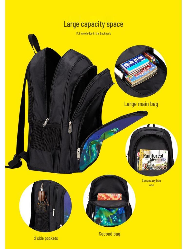 Customizable Spine Protection Backpack for Primary Students, Grades 1-6