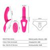7 Speeds Strapless Strapon Dildo Vibrator Female Double Vibrating G Spot Adult Sex Toys for Women Couple Anal Prostate Massager