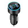 Dual-Port Car Charger with Digital Display for Fast Charging & Voltage Detection (3.1A, Android/Apple)