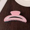 Hair Claw Contrast Color Hollow Design Back Head Shower Clip Anti-slip Medium Size Shark Hair Claw Versatile Hair Accessory