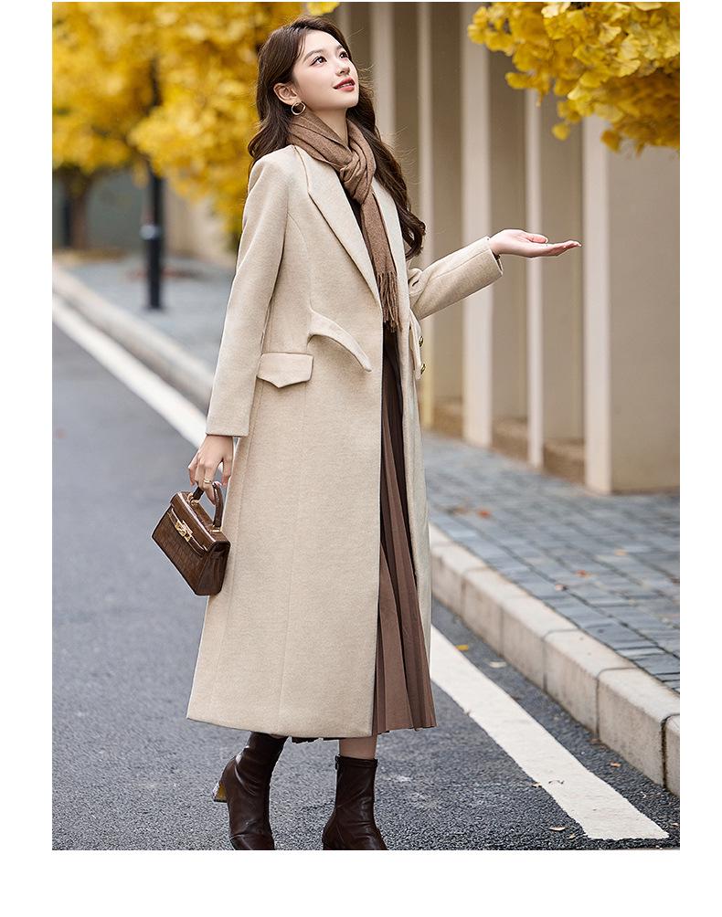 Women's Woolen Coat: Autumn/Winter Korean Style Fashion, Long Commuter Jacket SX3055