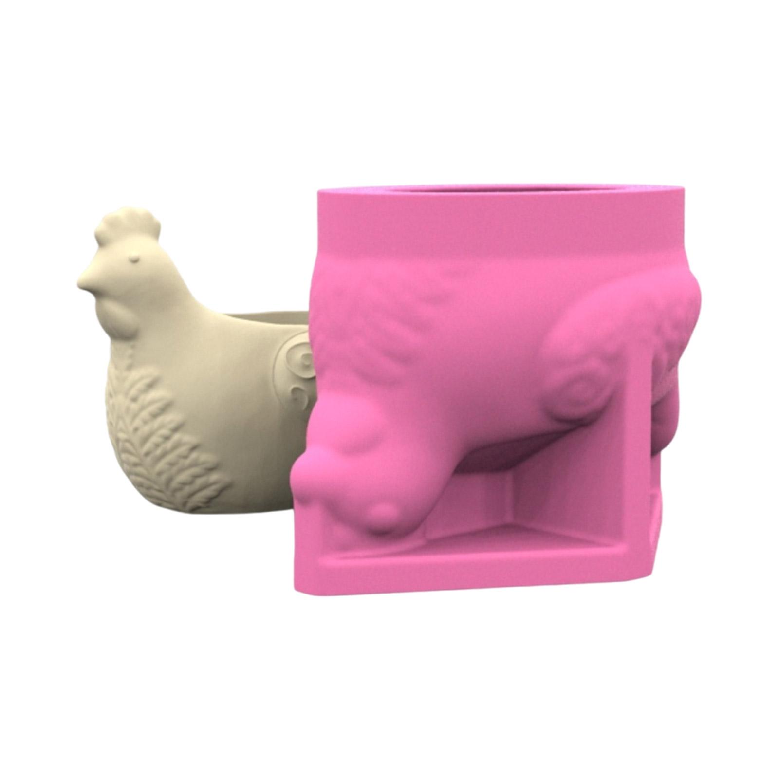 

Силиконовая форма Формы для ручного изготовления Силиконовая текстура Подходит для создания кашпо и контейнеров для хранения в форме курицы