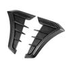 1Pair Universal Carbon Black Car Fender Side Vents Air Flow Intake Hole Grille Sticker Cover Car Styling Exterior