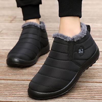 Fashion Men Boots Waterproof Winter Shoes For Men Slip On Ankle Boots Keep Warm Snow Botas Hombre Winter Boots With Fur Botins