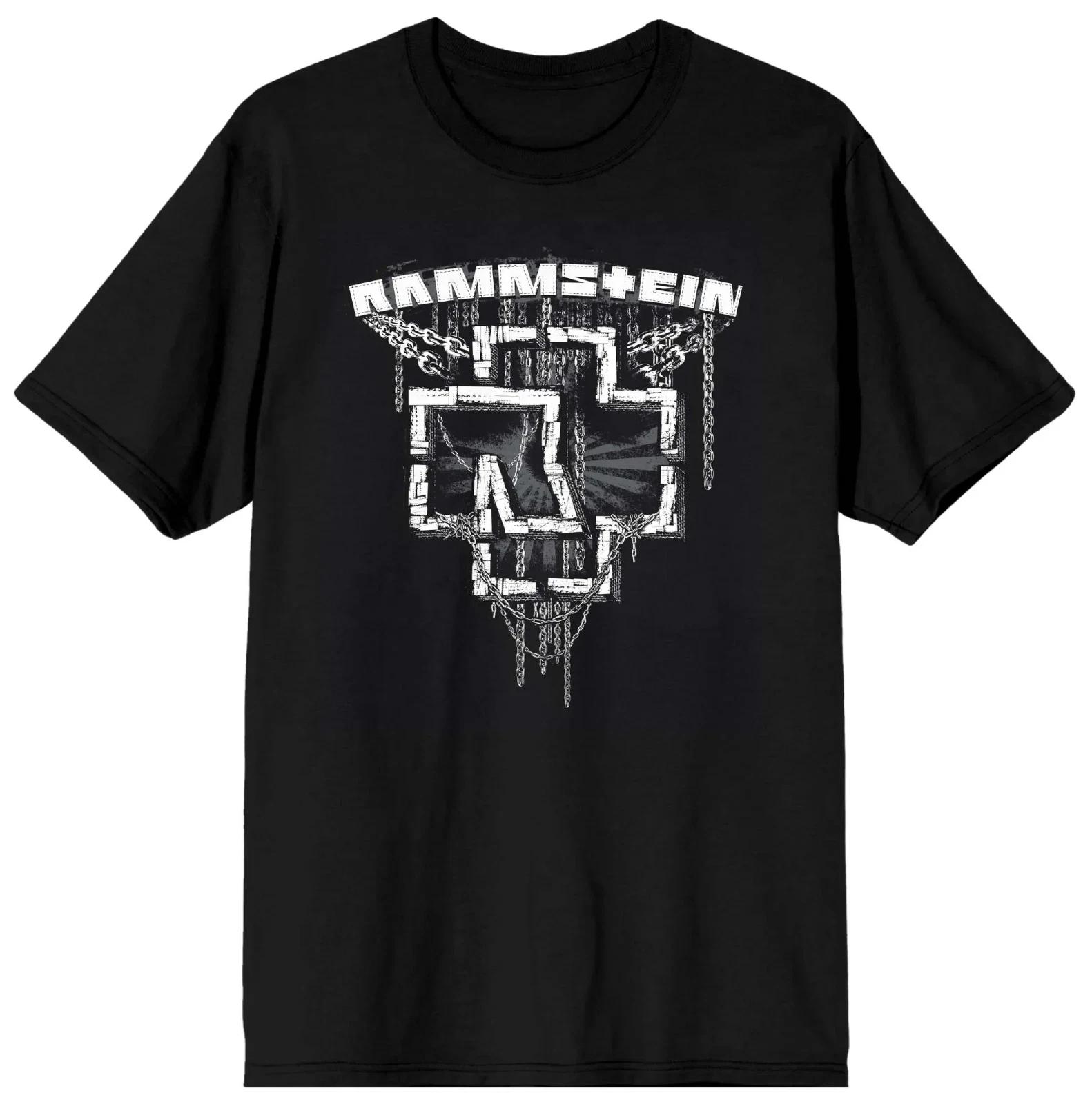 Rammstein inketten Хлопковая футболка 100% Мужские футболки Топ 2XL