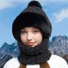 Warm Plush Knitted Hat for Women - Winter Ski Hat , Solid Color, Suitable for Autumn Winter Outdoor Use