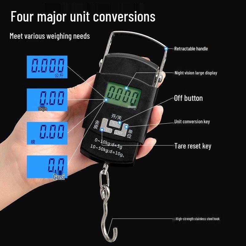 HKY 50KG Portable Digital Luggage & Fishing Scale (CN version)