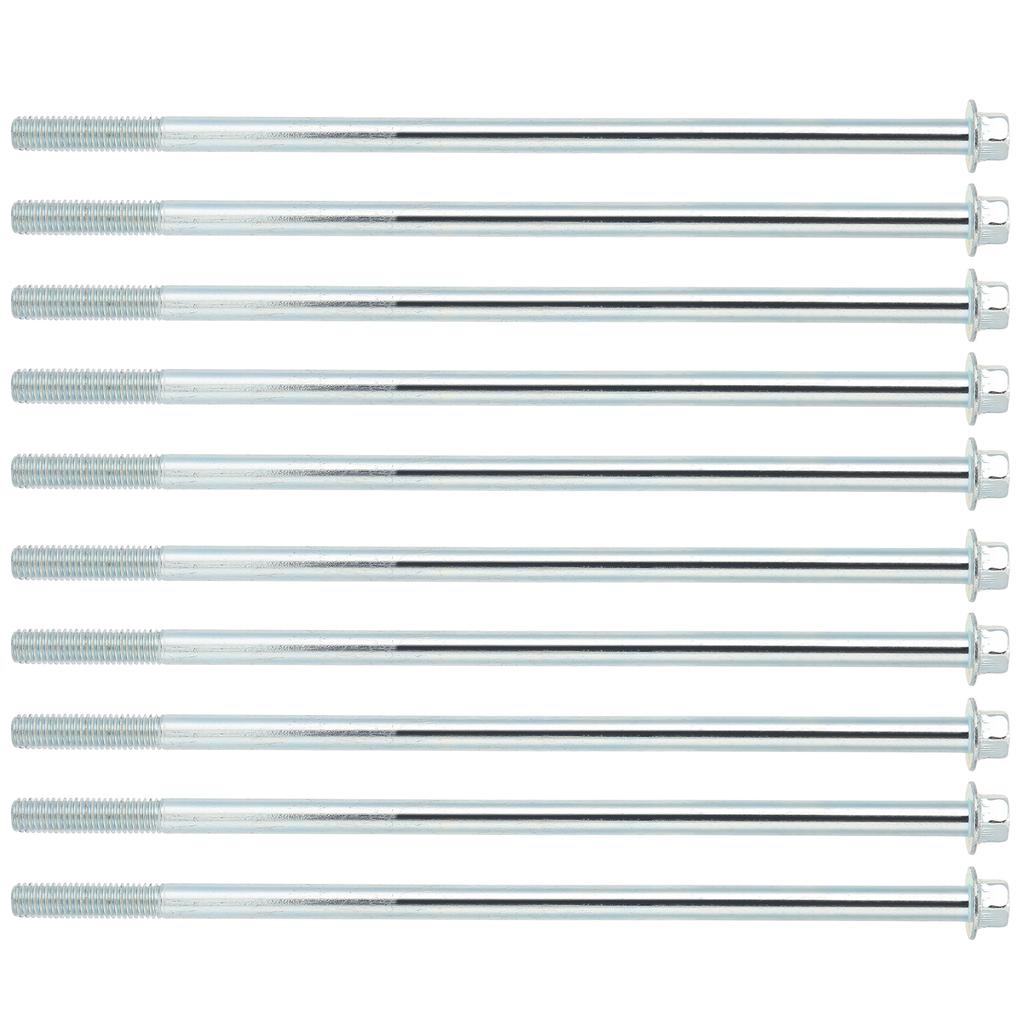 10Pcs M8x210 Motor Bracket Screw Gasoline Hex Flange Long Bolts Fastener Accessory