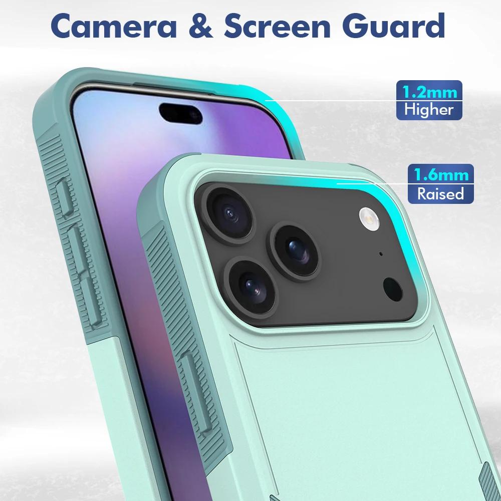 High Quality Armor Shockproof Defender Commuster Phone Case for IPhone 17 Pro Max Air PC TPU Anti Shock Hybrid Rugged Protect Back Cover