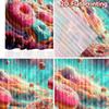 2D Flat Printing 2pcs Curtains Cosmic Donut Galaxy Swirl Digital Printed Polyester Drapes Family Party Decoration Perfect for