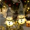 Glowing Knitted Snowman Light-Up Ornament