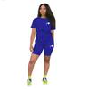 Hot Sales Womens Tracksuit Print Casual 2 Pcs Set Outdoor Sports Jogging Woman Clothing Daily T-shirt Shorts Outfits Summer Wear