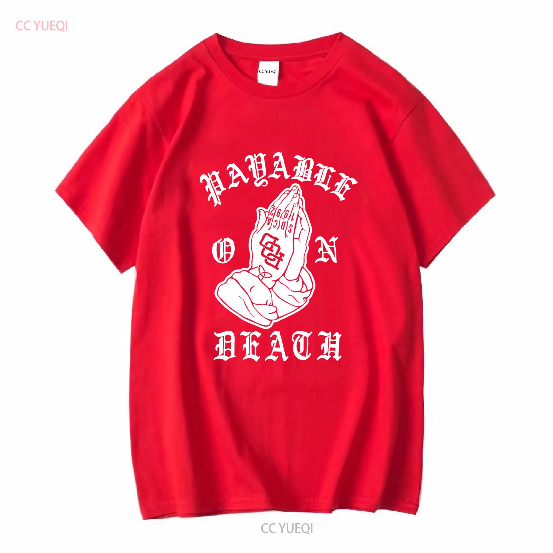 POD 619 Payable On Death Praying Hands T Shirt official Nu Metal concert tour band vintage Washed Top For Everyday Wear S
