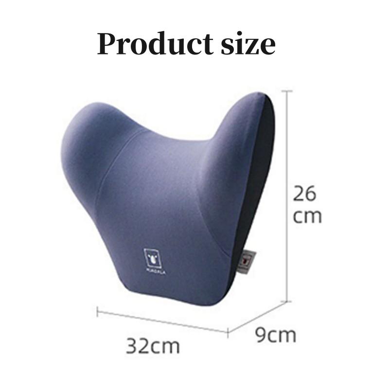 Car Headrest Lumbar Support Lumbar Cushion Memory Foam Cushion Backrest Lumbar Pillow Car Comfortable Neck Pillow Car Accsesorie