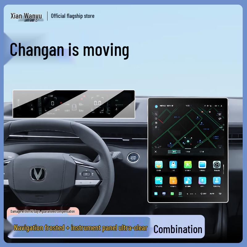 Changan Eado Center Console Tempered Film Screen Protector - 25 Models Compatible