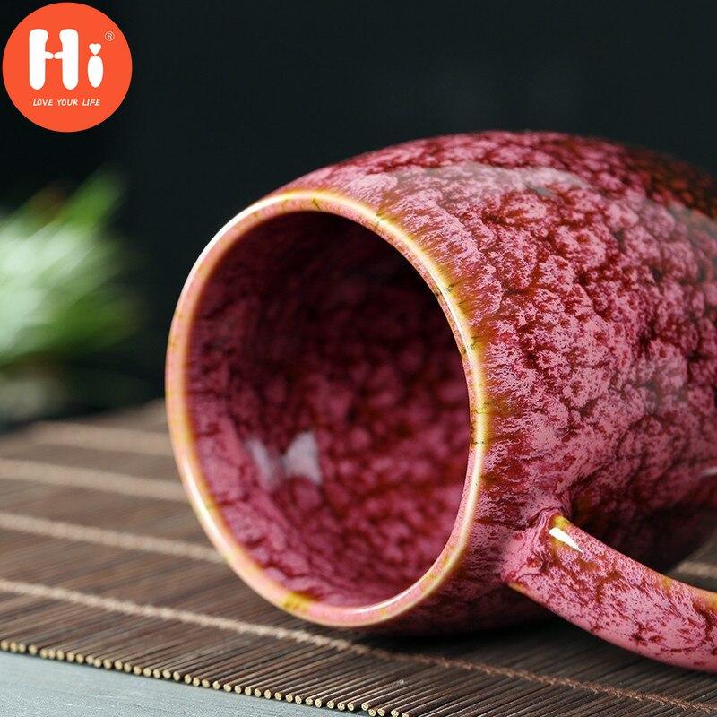 Hei Japansk Retro Ovnskifte Glasert Keramisk Kreativ Kaffe Melkekrus Stor Kapasitet Enkel Tekopp Par Vannkopp