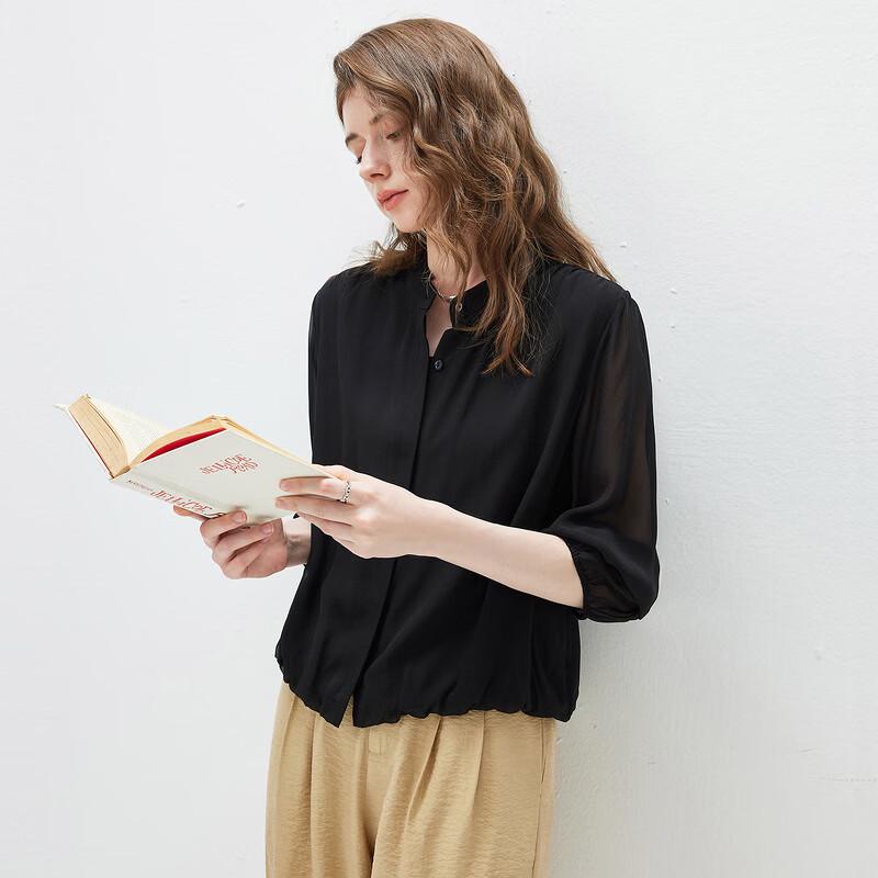 Kommond Boca 2026 Spring/Summer Mulberry Silk Long-Sleeve Blouse