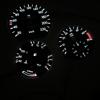 (B-I-L) EL Glow Gauge Faceplate for Mercedes E Class W124 220 KM 7000 RPM with Economy