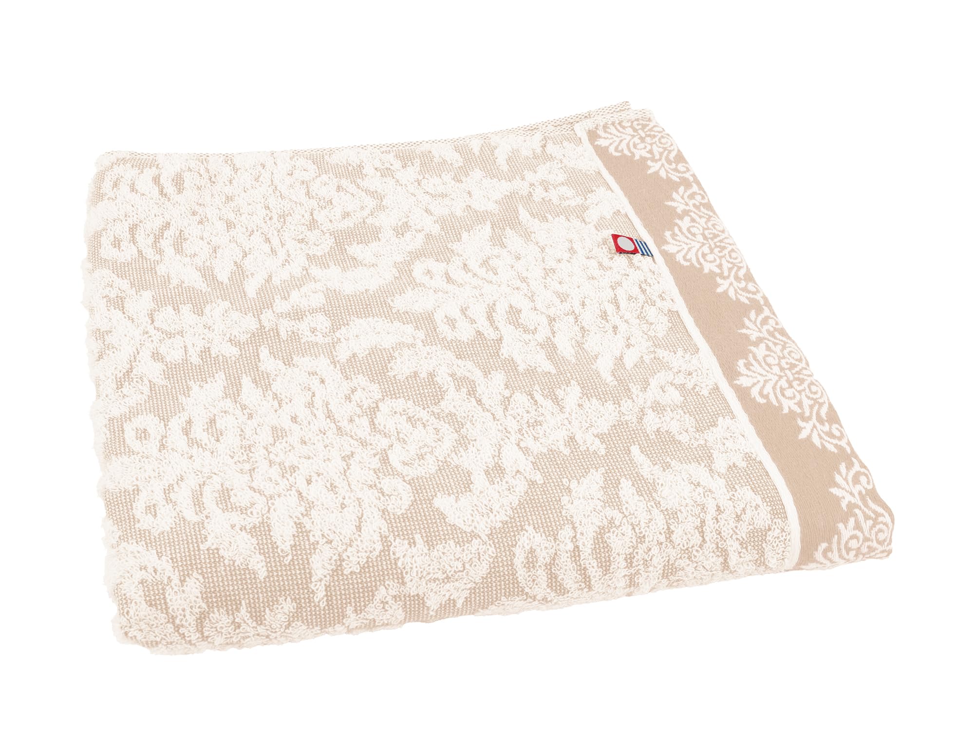 

Kosugizen Imabari Brand Towel Mini Bath Towel, Front, Beige, 50 x 100 cm, Elegant, Medium Thickness (Standard), 1 piece, YK-601BE
