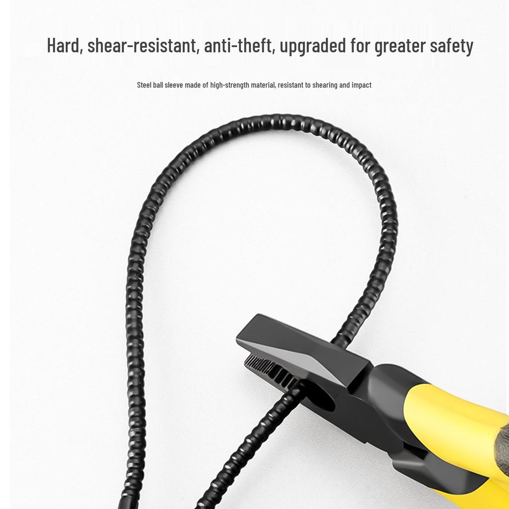 Mini-Stahldraht-Vorhängeschloss mit Schlüssel - Diebstahlsicheres kleines Schloss für Türen und Ketten