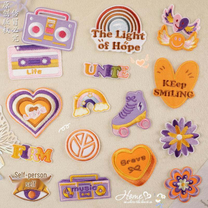 Rainbow Embroidery Sticker Badge - Clothing Accessory Patch
