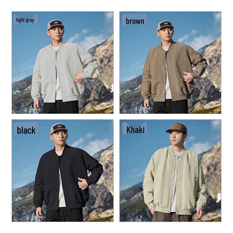 EASTERN CAMEL Men's Autumn/Winter Outdoor Windproof Baseball Bomber Jacket