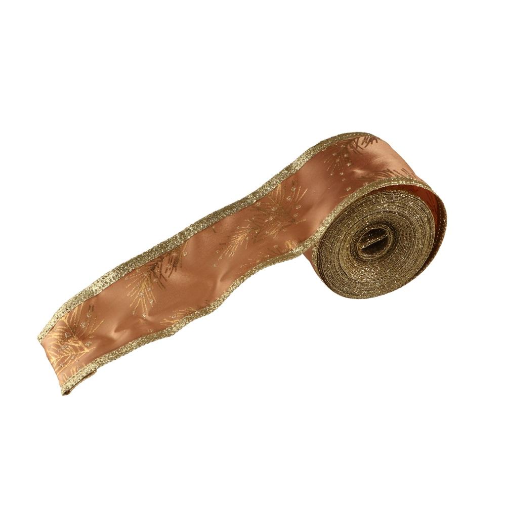 Glittering Christmas Wired Ribbon Cuttable Gift Wrapping Ribbon  Wedding Party