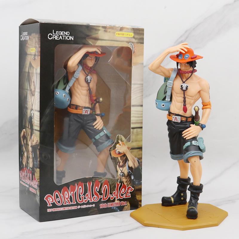 

Anime One Piece DX10th Figure Anniversary Fire Fist Escal D Ace Luffy Brother Toys Collectible Figurines PVC Model Toy