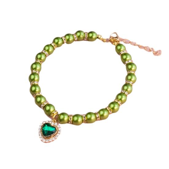 Κολιέ με μαργαριτάρια Αξιολάτρευτη διακοσμητική ρητίνη μαργαριταρένιο κολάρο για κατοικίδια για εξωτερικούς χώρους