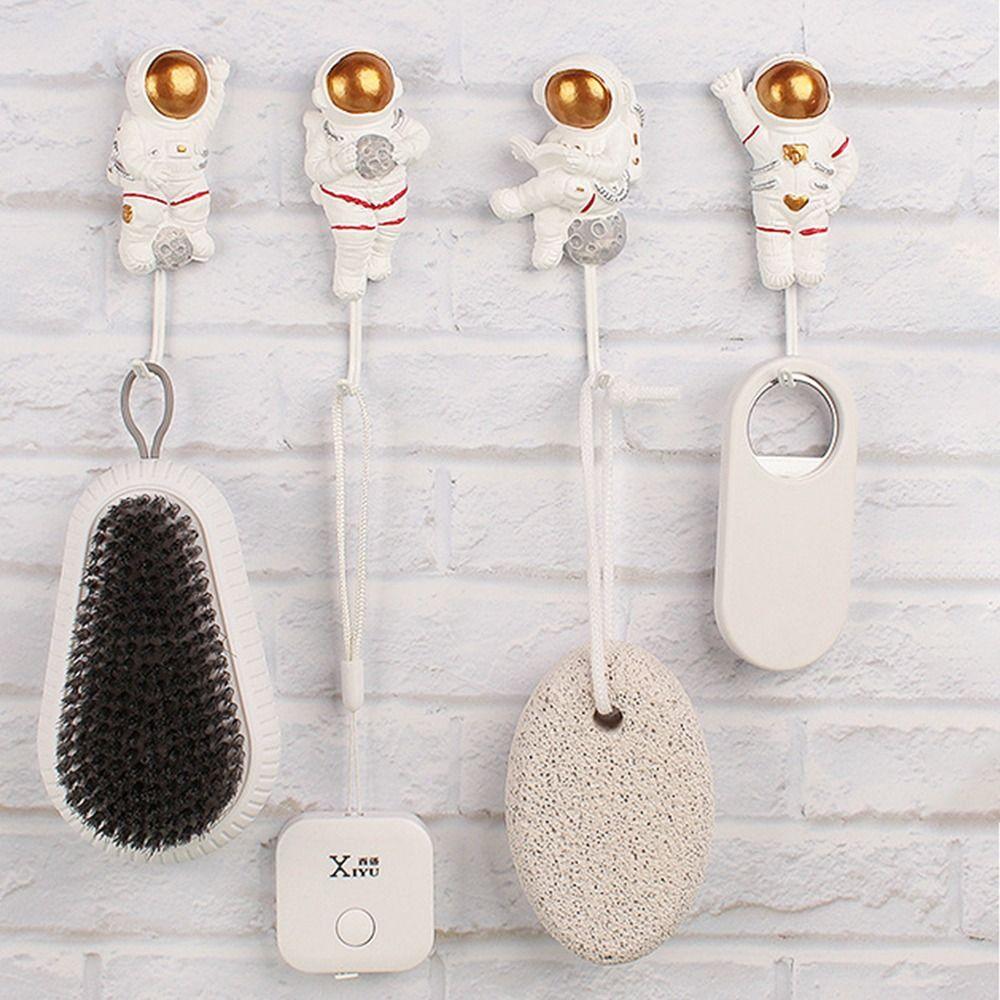 Home Decoration Astronaut Shaped Key Holder Hooks Door Behind Hanger Hanging Storage Rack Wall Hook