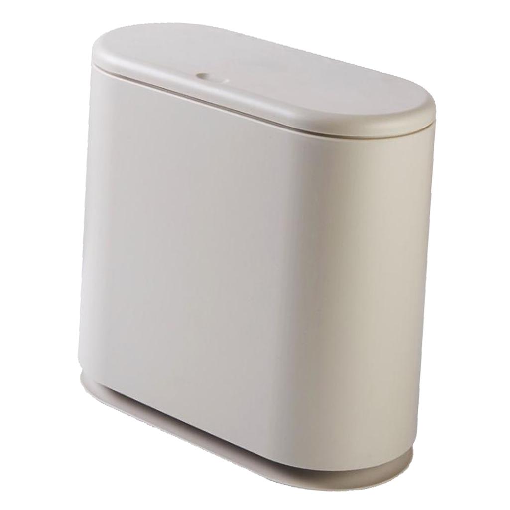Mini Waste Bin Garbage Basket for Home Table Office Trash Can Container 4 Colors PICK - Grey