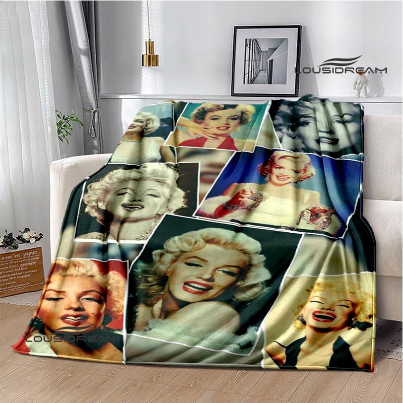 Marilyn Monroe Printed blankets picnic blanket Warm Flannel blankets Soft and comfortable blanket bed linings Birthday Gift