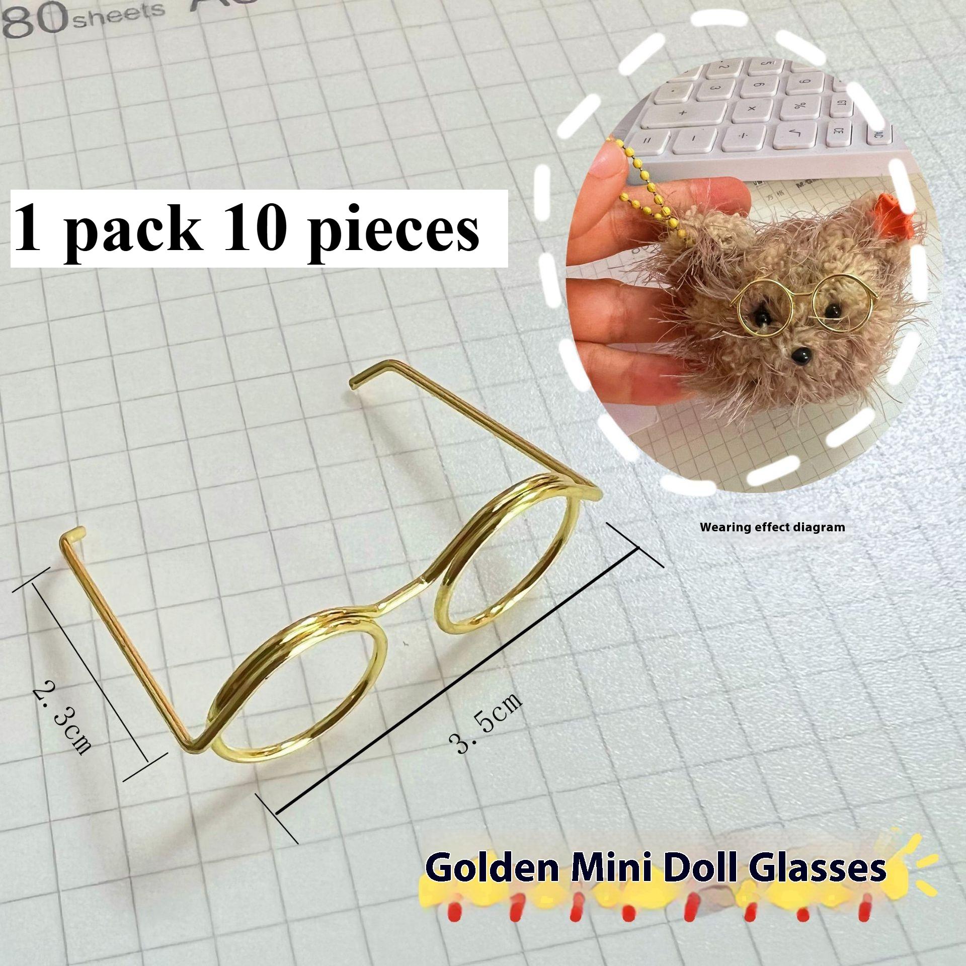 

1/3 5 см Черная Мини-Кукла Очки Рамка DIY Медведь Аксессуары для Различных Кукол Украшения