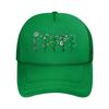 Floral Patterned Dress with a Stylish for Women  Mesh Baseball Cap Hip Hop