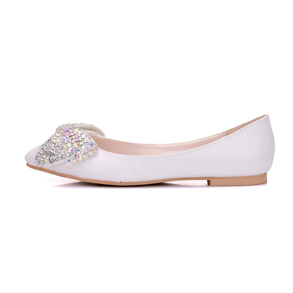 

Модные новые летние и осенние женские туфли корейской версии со стразами AB и бантом, квадратным носком и неглубоким вырезом, одинарные туфли, женские туфли-лодочки 43