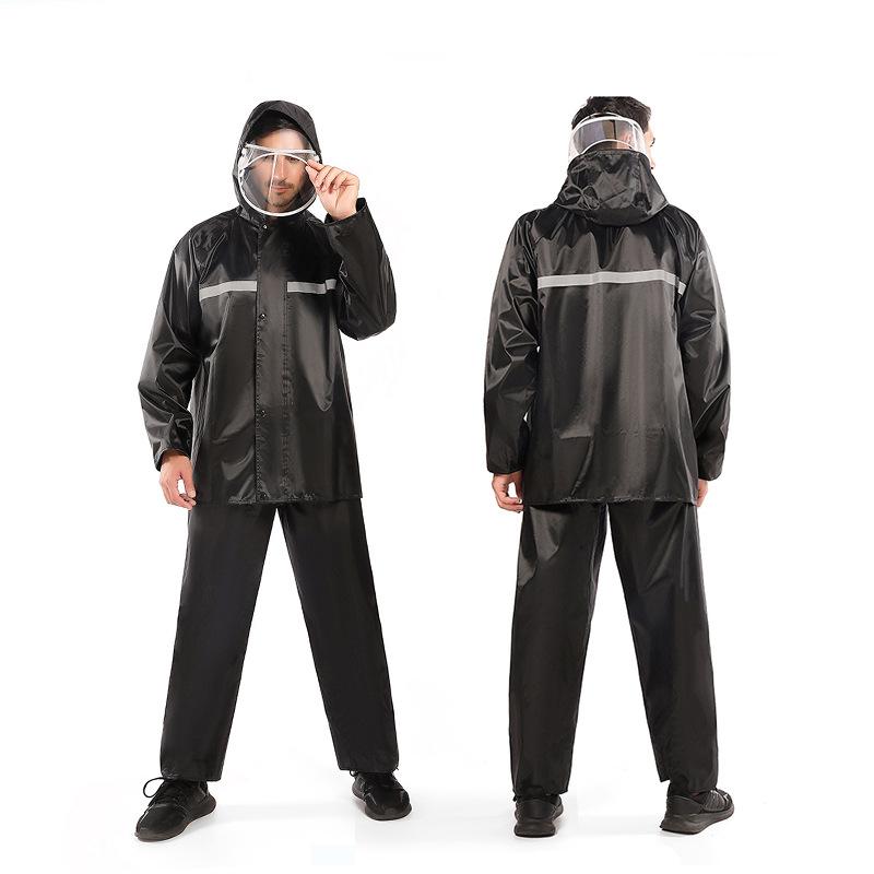 Motorcycle raincoat rain pants men's adult split takeaway rider cycling suit full body rainstorm suit raincoat