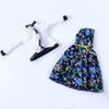 Elegant Coat & Countryside Floral Dress For Barbie Doll Outfits Handmade Clothes Set for 1/6 Doll Accessories Kids Toy