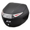 GIVI Motorcycle Rear Box Monolock 30L C30NT with Silver Panels (61507)