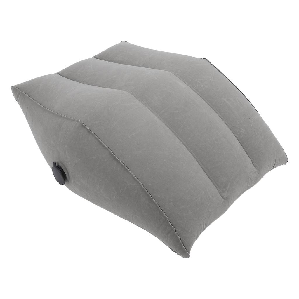 Inflatable Leg Elevation Pillow PVC Flocking Portable Leg Wedge Pillow with Inflatable Bag for Sleeping Swelling