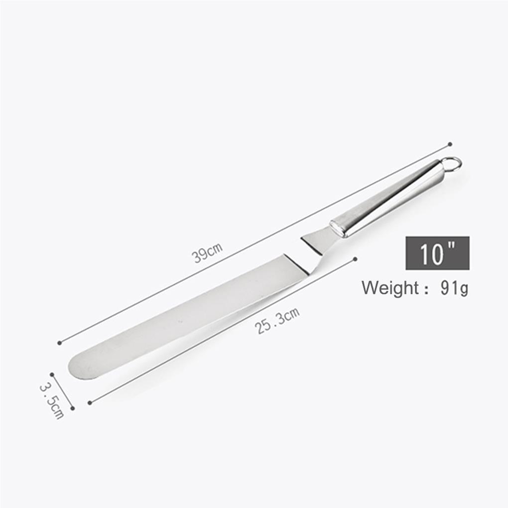Spatulă pentru prăjituri Dispozitiv de feliere unt 10 inch din oțel inoxidabil Gadget de bucătărie de lungă durată Patiserie Restaurant Instrument de feliere Răzuitoare pentru cremă