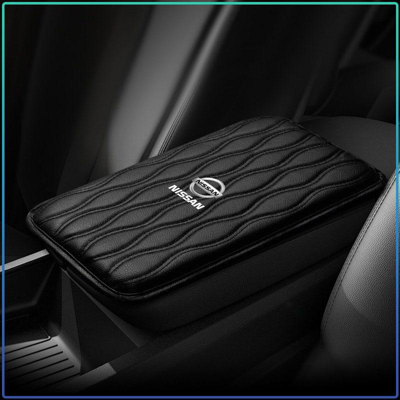 Car Armrest Mat Center Console Leather Protection Cushion For Nissan Nismo Qashqai X J10 J11 Trail Tiida Teana Skyline Juke X-trail Almera