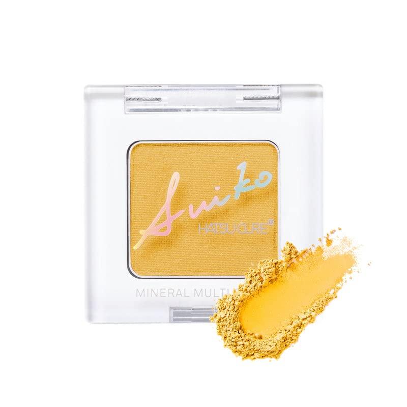 SUIKO Mineral Multicolor Mimosa Pure Desire Makeup Multifunctional Mobile Cosmetics Highly Adherent Powder Eyeshadow Lip Cheek Highlight Under Eye Bag