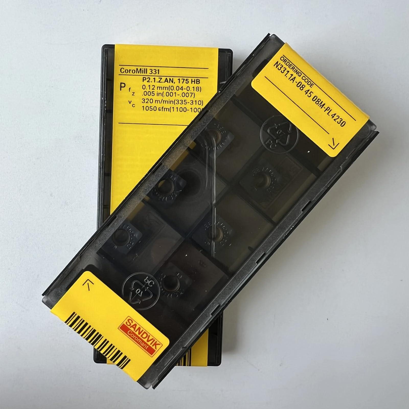 

Original Sandvik / N331.1A-084508M-PL 4230 / CNC lathe carbide blade 10 Pcs